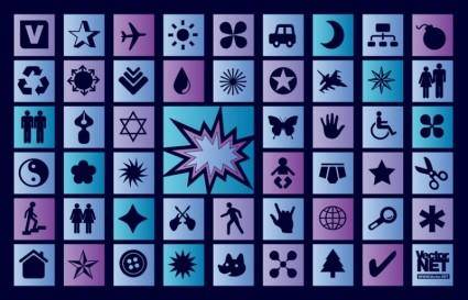 Blue Vector Icons