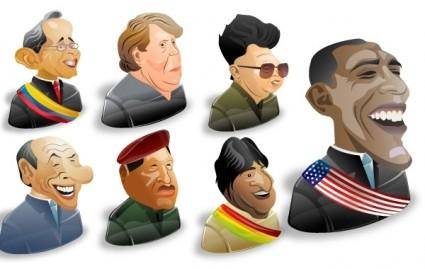 Freebie: 8 Political Characters Icon Set