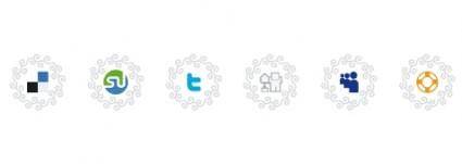 Curly Vector Social Icons