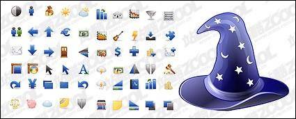 Blue icon main vector material