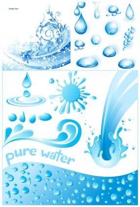 3 cool water theme vector