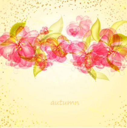 Colorful flowers background 01 vector