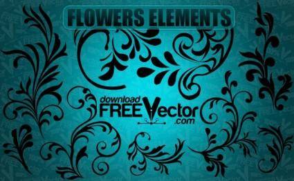 Vector Flowers Elements