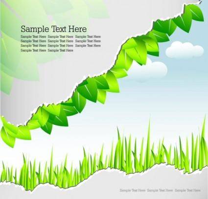 Roll angle and leaves 04 vector