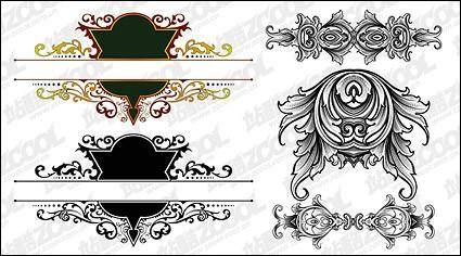 Gorgeous European-style classical pattern vector