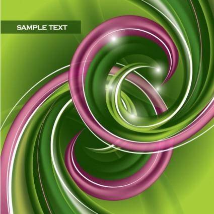 Dynamic abstract spiral pattern 02 vector