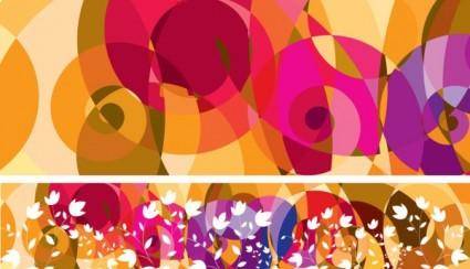 Abstract color patterns 01 vector