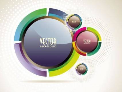 Abstract vector background object 02 vector