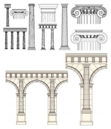 European pillar vector
