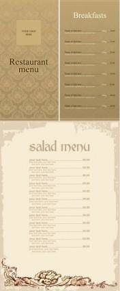 Vector elegant menu