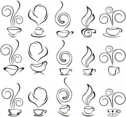 Abstract vector graphic 3 coffee