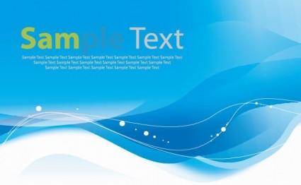 Blue Wave Abstract Vector Background