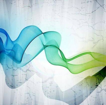 Abstract Colorful Waves Vector Background
