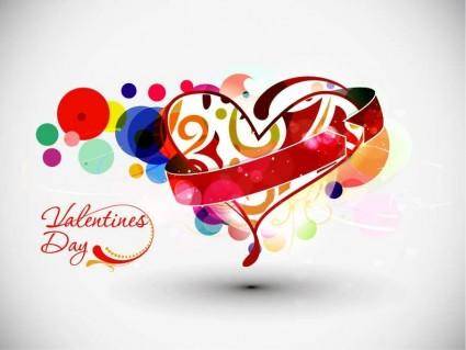 Abstract Valentine’s Day Vector Art