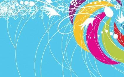 Abstract Colored Background Vector Illustration