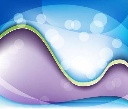 Abstract Fantasy Wave Background Vector Graphic