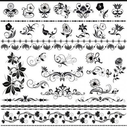 Exquisite lace pattern 03 vector