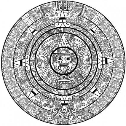 Mayan patterns 03 vector