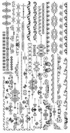 Exquisite lace pattern 02 vector
