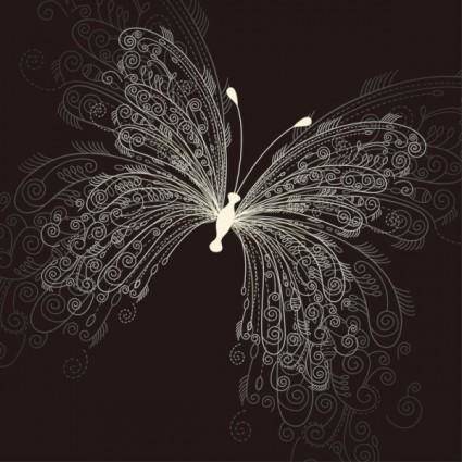 Beautiful butterfly pattern 01 vector