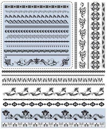 Exquisite lace pattern 04 vector