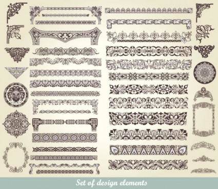 Exquisite lace pattern 01 vector