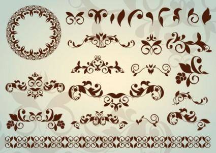 Classic lace pattern 02 vector
