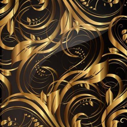 Gold pattern patterns 02 vector