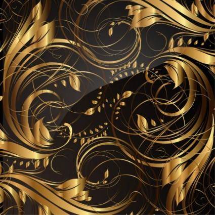 Gold pattern patterns 04 vector