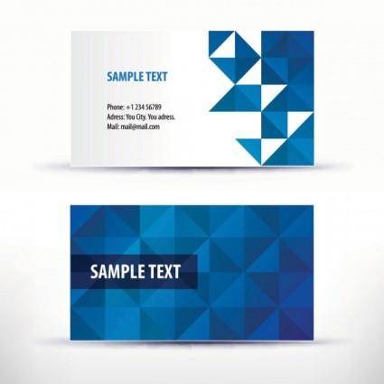 Simple pattern business card template 04 vector