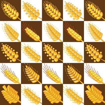 Wheat pattern 03 vector