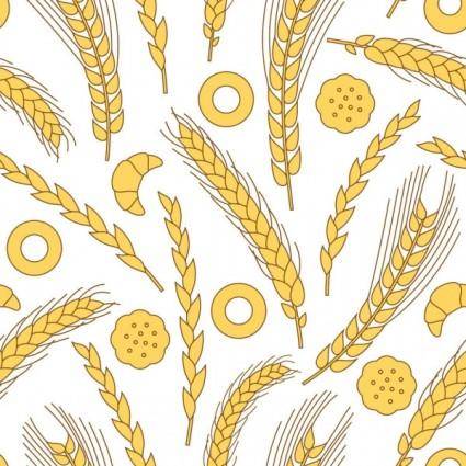 Wheat pattern 05 vector