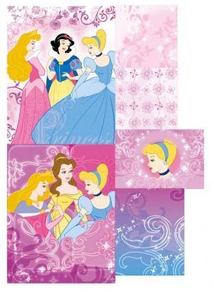 Snow white and the pattern vector 1