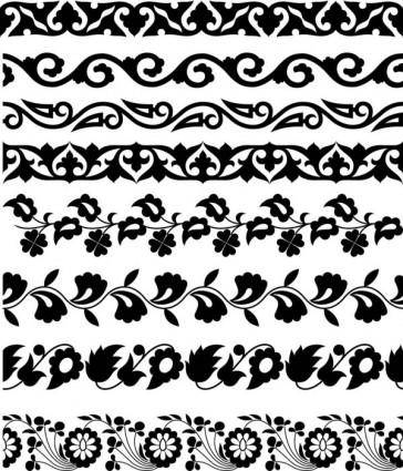 Classic traditional pattern lace 02 vector