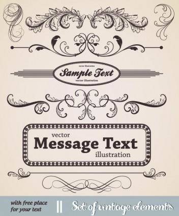European classic lace pattern 04 vector