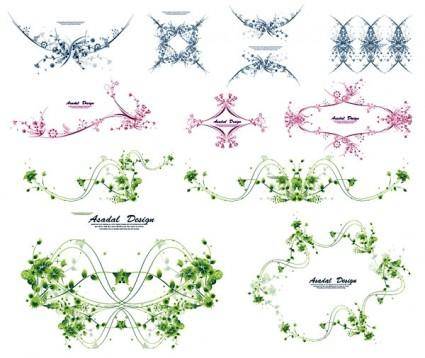 Beautiful lace pattern vector