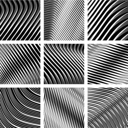 Dynamic black and white spiral pattern 02 vector