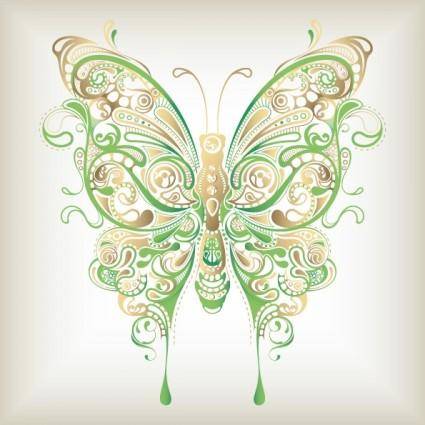 Butterfly pattern 04 vector