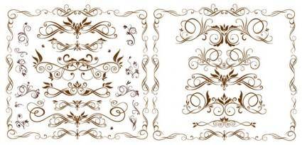 Europeanstyle lace pattern vector fashion