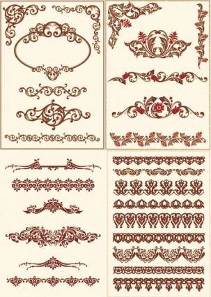 Europeanstyle lace pattern vector