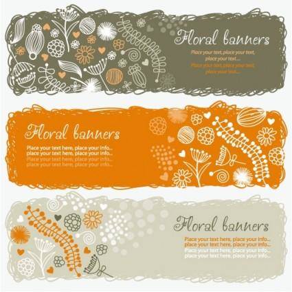 Lovely handpainted style pattern vector