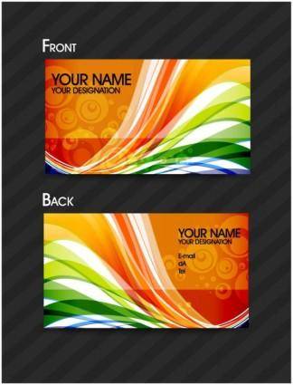 Brilliant dynamic pattern cards 01 vector