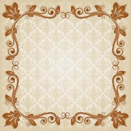 Classic lace pattern 02 vector