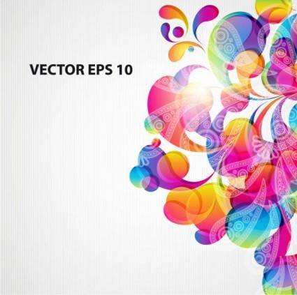 Brilliant colorful loop pattern 04 vector