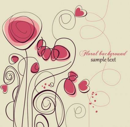 The trend of handpainted pattern vector 5