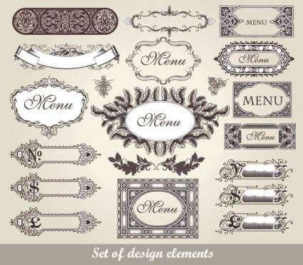 European classic lace pattern 02 vector