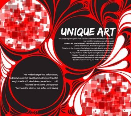 Dazzling shades of red mosaic pattern vector