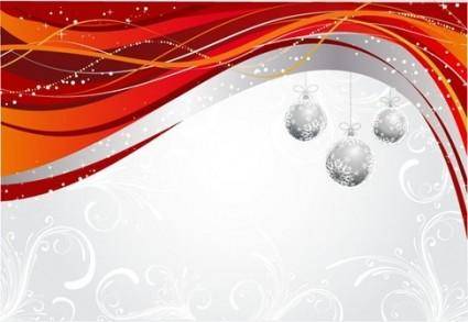 Dynamic Background Christmas Balls Hanging Pattern Vector Graphics