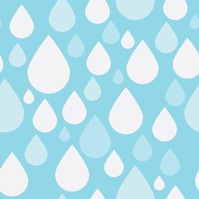 Simple Blue & White Raindrop Tiling Pattern