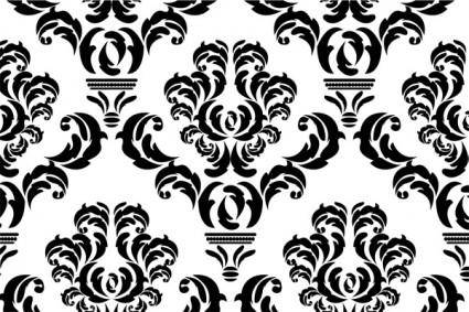 Vector damask repeat pattern
